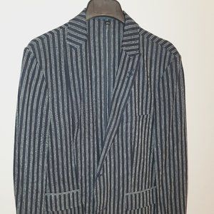 Blue Striped Blazer